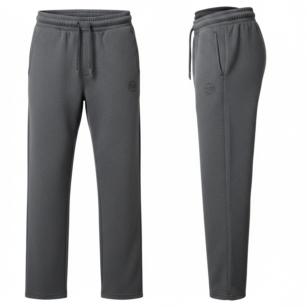 All-day comfort athletic sweatpants straight tall fit front and side